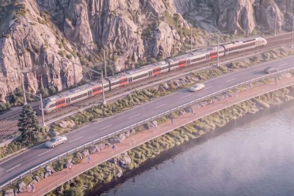 Praha plánuje přes kilometr dlouhou visutou lávku pro cyklisty. Povede mezi skalami a Vltavou za Sedlcem