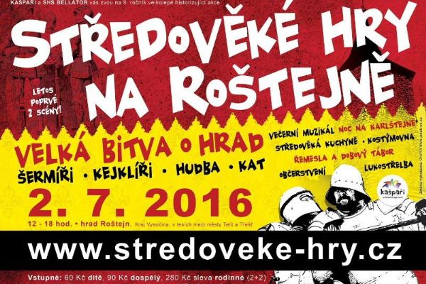 Roštejn hostí středověké hry