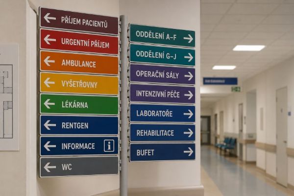 Nemocnice čeká sjednocené značení. Projekt Správným směrem má ukončit bloudění pacientů