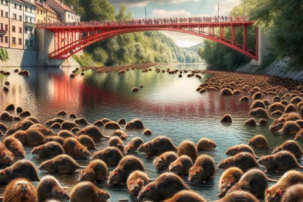 Nutrií ve Zlíně přibývá - nekrmte je!