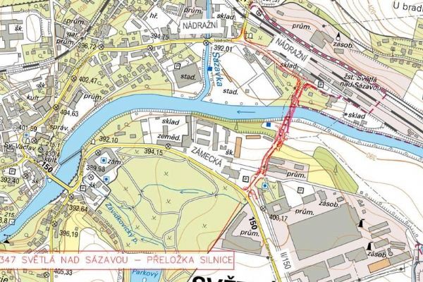 Světlá nad Sázavou připravuje nový most a přeložku silnice II/347