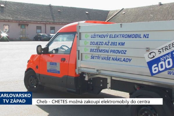 Cheb: CHETES možná zakoupí elektromobily do centra města (TV Západ)