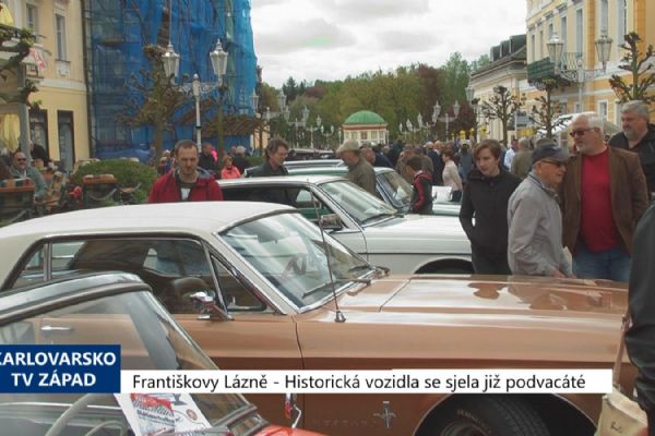 Františkovy Lázně: Historická vozidla se sjela již podvacáté (TV Západ)