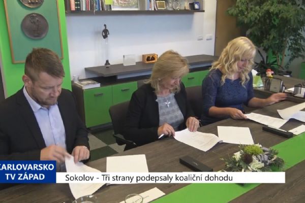 Sokolov: Tři strany podepsaly koaliční dohodu (TV Západ)