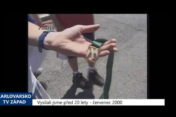 2000 – Sokolov: Do města dorazili účastníci běhu Míru (TV Západ)