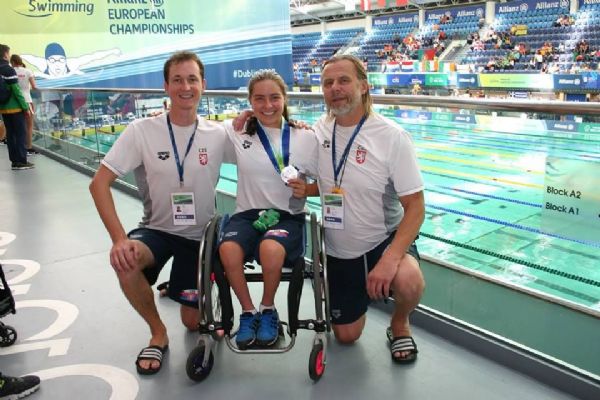 Na Mistrovství Evropy tělesně postižených plavců získala Vendula Dušková stříbro