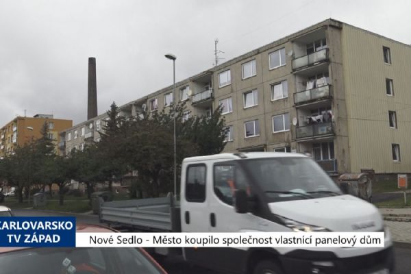 Nové Sedlo: Město koupilo společnost vlastnící panelový dům (TV Západ)