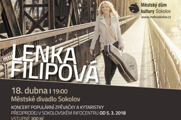 Sokolov: Ve městě bude koncertovat Lenka Filipová