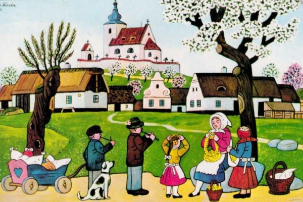 Velikonoce trochu jinak. Zámek Mlázovy zve na kouzelnou výstavu starých pohlednic