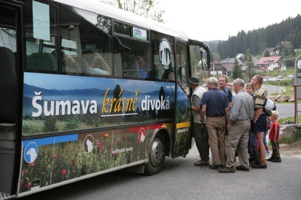 Zelené autobusy na Šumavě opět v létě jezdí