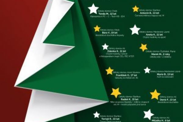 Region: Vánoční stromek Naděje bude plnit přání také na krajském úřadě