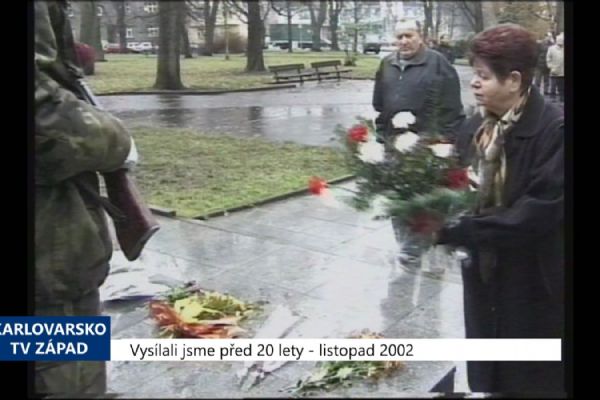 2002 – Cheb: Město si připomnělo Den válečných veteránů (TV Západ)