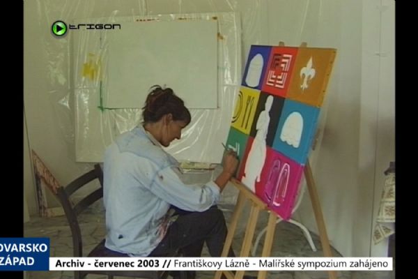 2003 – Františkovy Lázně: Malířské sympozium zahájeno (TV Západ)