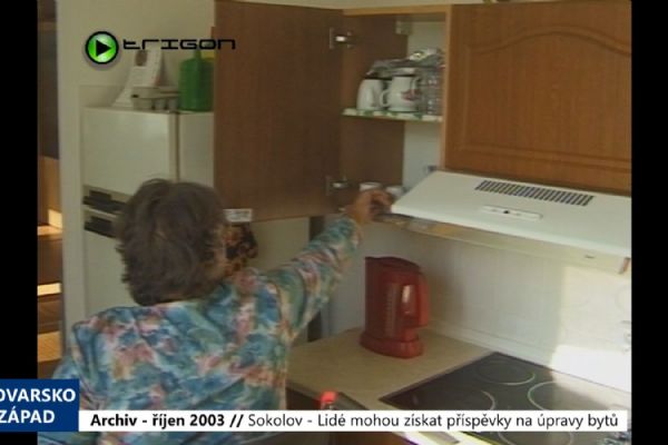 2003 – Sokolov: Lidé mohou získat příspěvky na úpravy bytů (TV Západ)