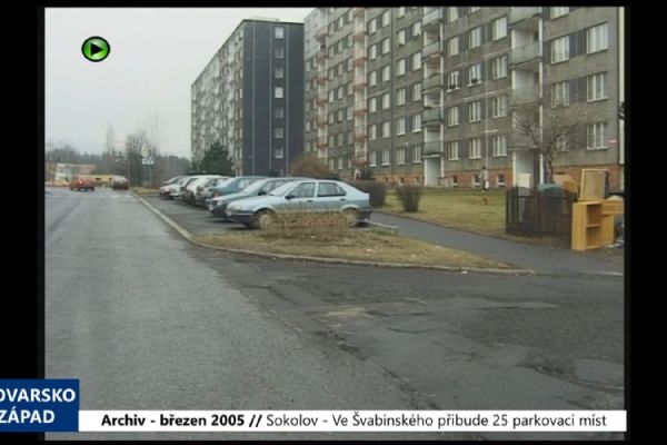 2005 – Sokolov: Ve Švabinského přibude 25 parkovací míst (TV Západ) 2005 – Sokolov: Ve Švabinského přibude 25 parkovací míst (TV Západ)