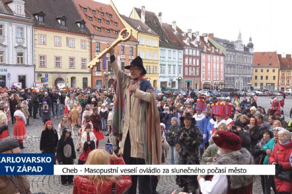 Cheb: Masopustní veselí ovládlo za slunečného počasí město (TV Západ) Cheb: Masopustní veselí ovládlo za slunečného počasí město (TV Západ)