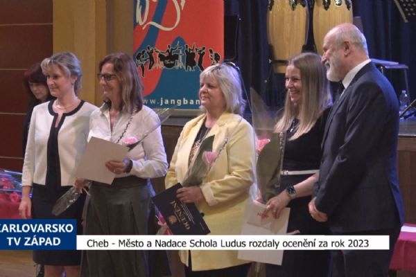 Cheb: Město a Nadace Schola Ludus rozdaly ocenění za rok 2023 (TV Západ)