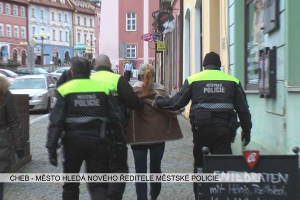 Cheb: Město hledá nového ředitele Městské policie (TV Západ)