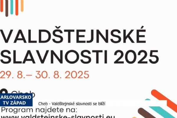 Cheb: Valdštejnské slavnosti se blíží (TV Západ) Cheb: Valdštejnské slavnosti se blíží (TV Západ)