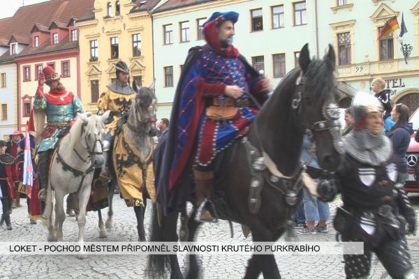 Loket: Pochod městem připomněl slavnosti krutého Purkrabího (TV Západ)