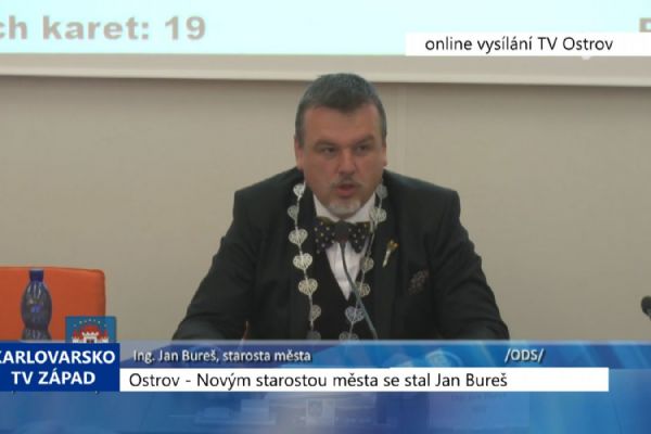 Ostrov: Novým starostou města se stal Jan Bureš (TV Západ)
