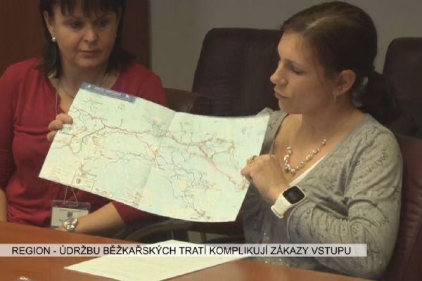 Region: Údržbu běžkařských tratí komplikují zákazy vstupu (TV Západ)