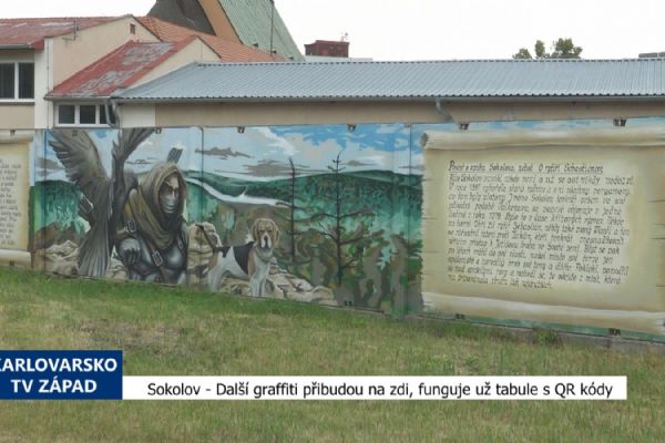 Sokolov: Další graffiti přibudou na zdi, funguje už tabule s QR kódy (TV Západ) Sokolov: Další graffiti přibudou na zdi, funguje už tabule s QR kódy (TV Západ)