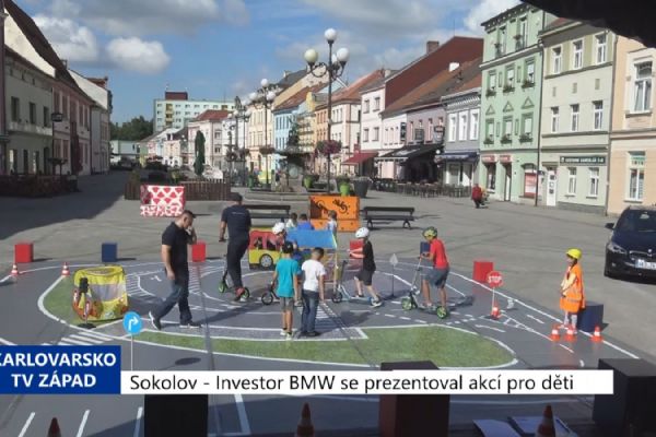 Sokolov: Investor BMW se prezentoval akcí pro děti (TV Západ)