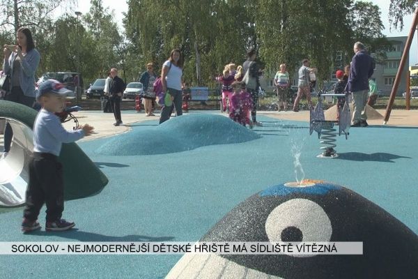 Sokolov: Nejmodernější dětské hřiště má sídliště Vítězná (TV Západ)