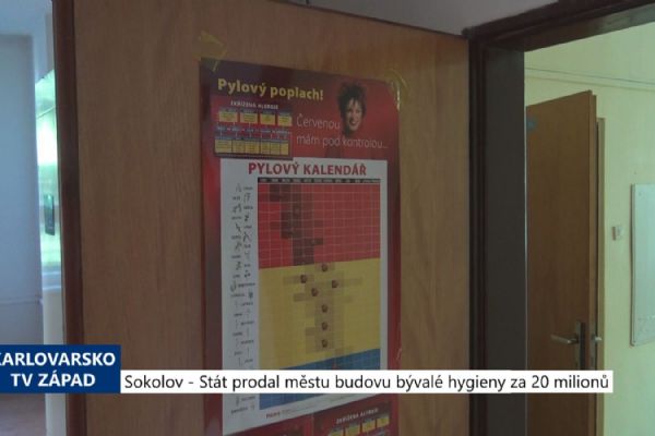 Sokolov: Stát prodal městu budovu bývalé hygieny za 20 milionů (TV Západ)
