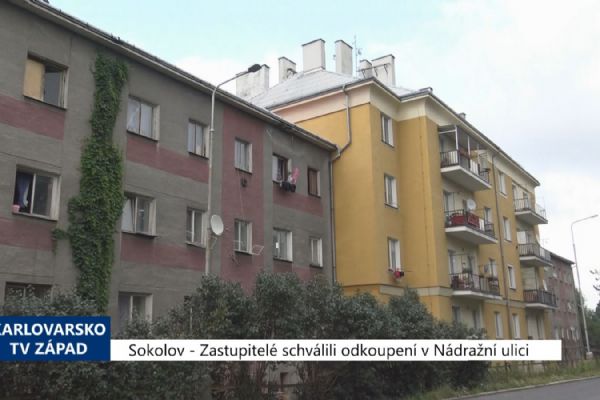 Sokolov: Zastupitelé schválili odkoupení domů v Nádražní ulici (TV Západ)