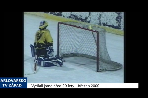 2000 – Sokolov, Klášterec: Dva zápasy druhé hokejové ligy (TV Západ)