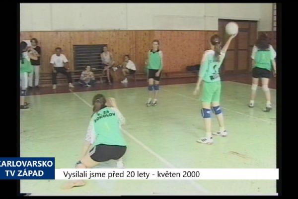 2000 – Sokolov: Okresní finále ve volejbale vyhrály dívky z gymnázia (TV Západ)
