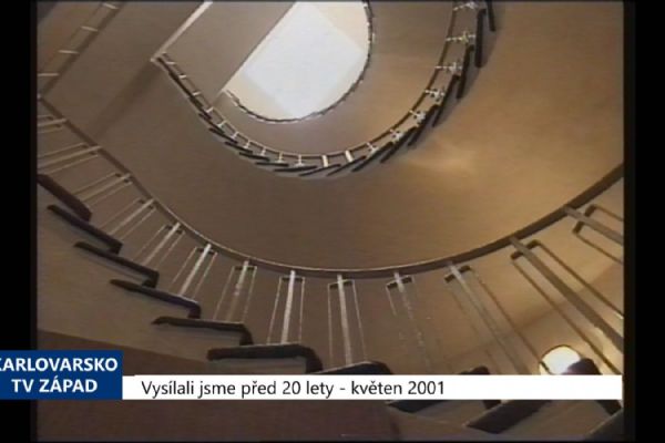 2001 – Cheb: V bývalé nemocniční ubytovně vzniklo 15 bytů (TV Západ) 