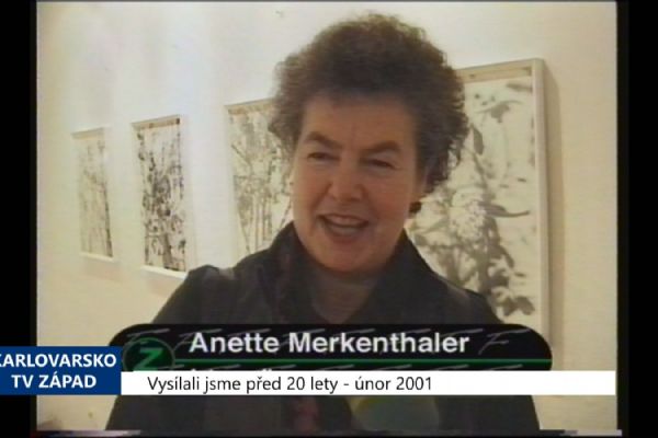2001 – Cheb: V Galerii G4 vystavuje Anette Merkenthaler (TV Západ)