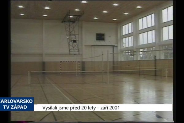 2001 – Sokolov: Gymnazisté mají novou sportovní halu (TV Západ)
