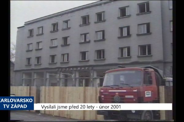 2001 – Sokolov: Rekonstrukce hotelu Ohře přijde na 63 milionů (TV Západ)