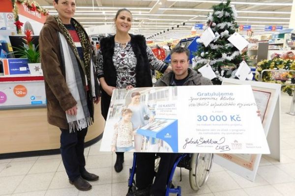 Cheb: Sportovní klub vozíčkářů získal 30 tisíc