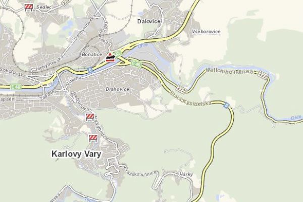 Karlovy Vary: Nehoda motocyklu