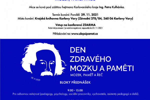 Karlovy Vary: Pozvánka na Den zdravého mozku a paměti