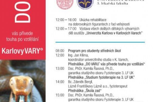 Karlovy Vary: Příští pátek se koná další den otevřených dveří 3. lékařské fakulty Univerzity Karlovy