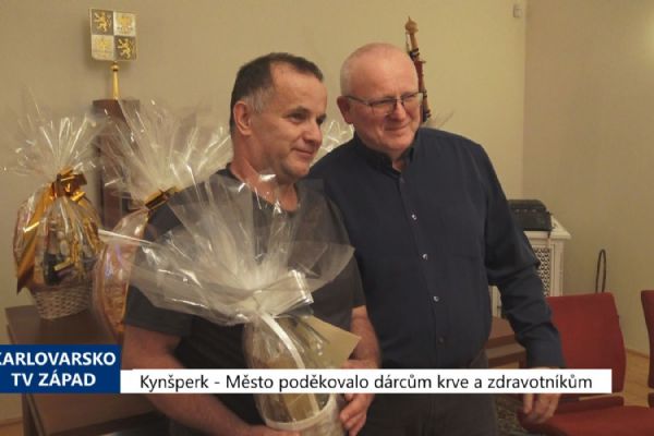 Kynšperk: Město poděkovalo dárcům krve a zdravotníkům (TV Západ)