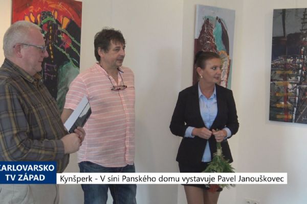 Kynšperk: V síni Panského domu vystavuje Pavel Janouškovec (TV Západ)