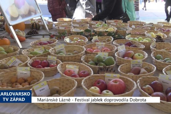 Mariánské Lázně: Festival jablek doprovodila Dobrota (TV Západ)
