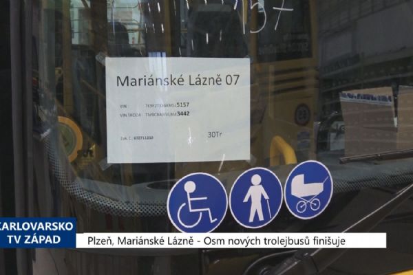 Mariánské Lázně, Plzeň: Osm nových trolejbusů finišuje (TV Západ)
