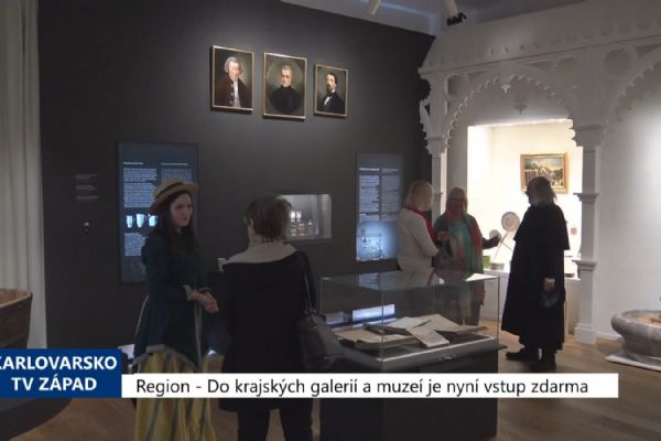 Region: Do krajských muzeí a galerií je nyní vstup zdarma (TV Západ)