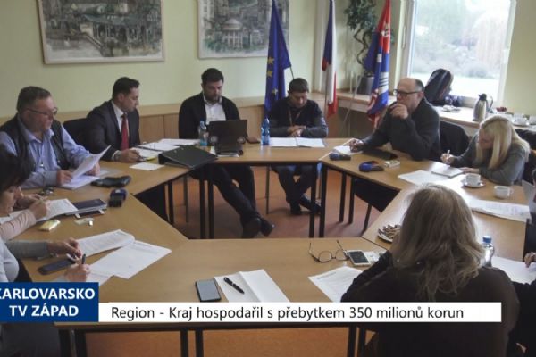 Region: Kraj hospodařil s přebytkem 350 milionů (TV Západ)