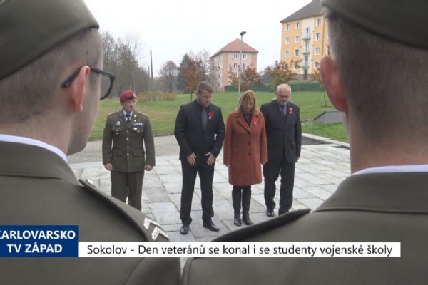 Sokolov: Den veteránů se konal i se studenty vojenské školy (TV Západ)