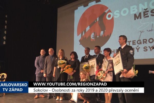 Sokolov: Osobnosti za roky 2019 a 2020 převzaly ocenění (TV Západ)