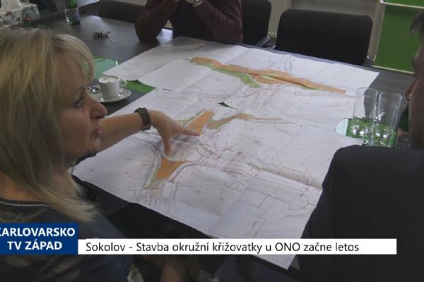 Sokolov: Stavba okružní křižovatky u ONO začne letos (TV Západ)